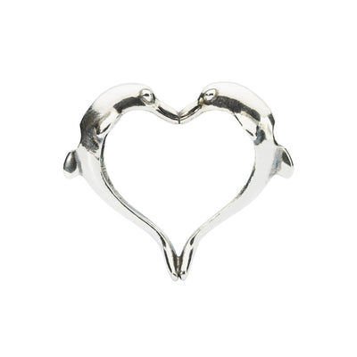 Dolphins Heart Pendant