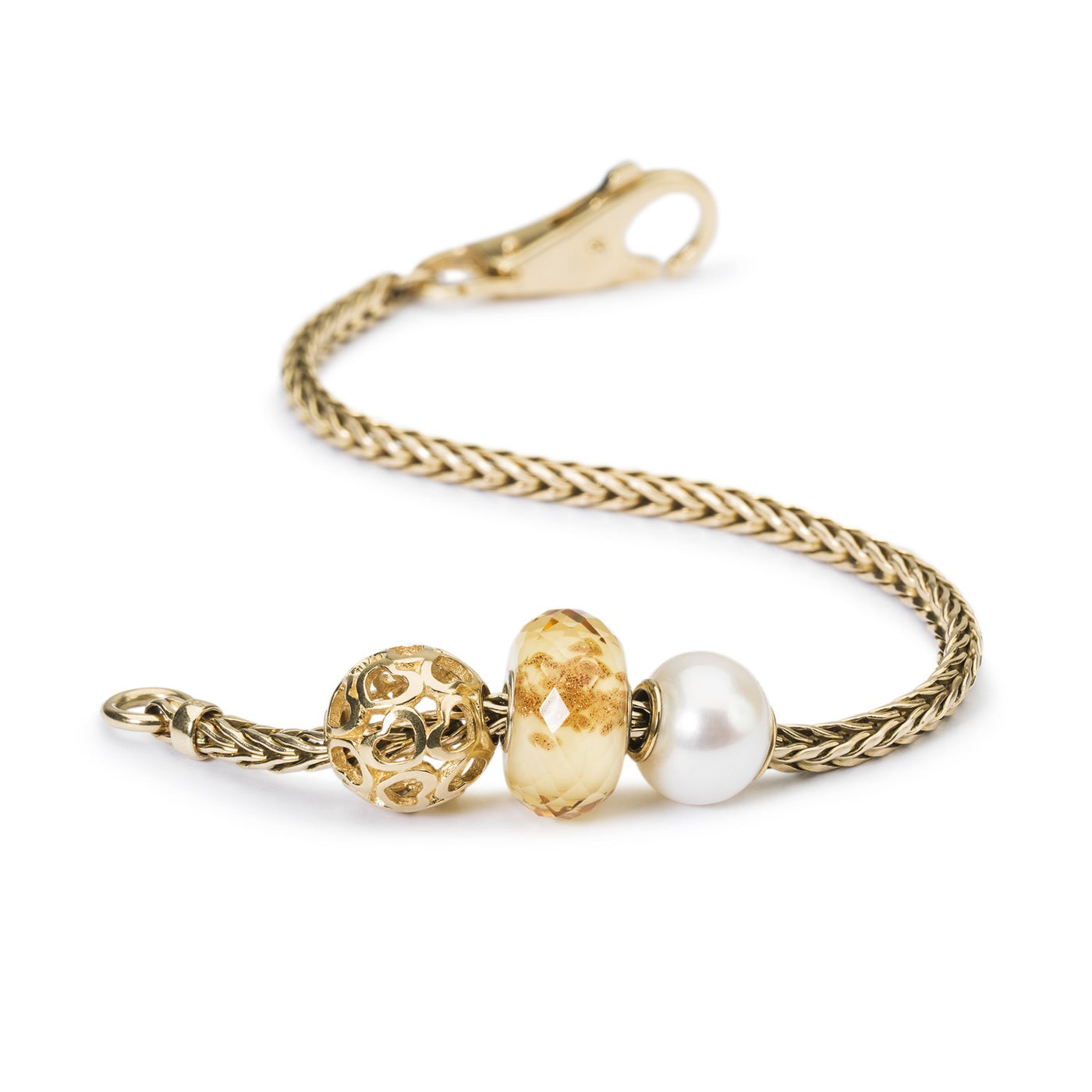 Pearl with Gold Bead