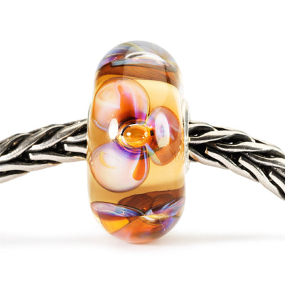 Amber Violets Bead