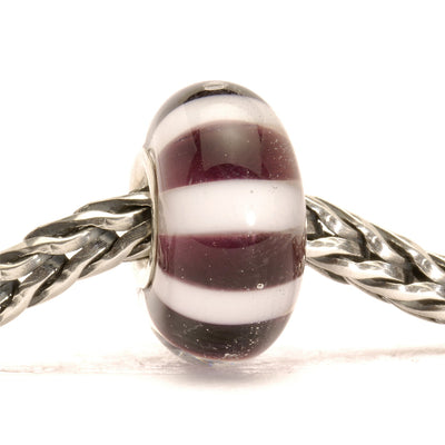 Black and White Stripes Bead
