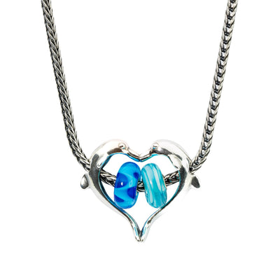 Dolphins Heart Pendant