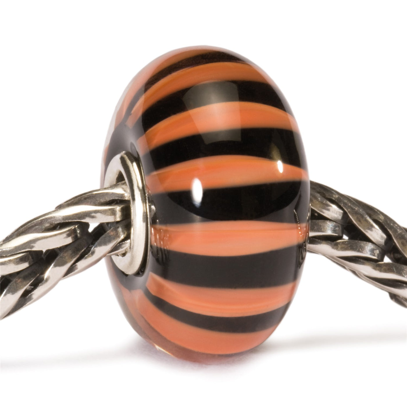 Coral Stripe Bead