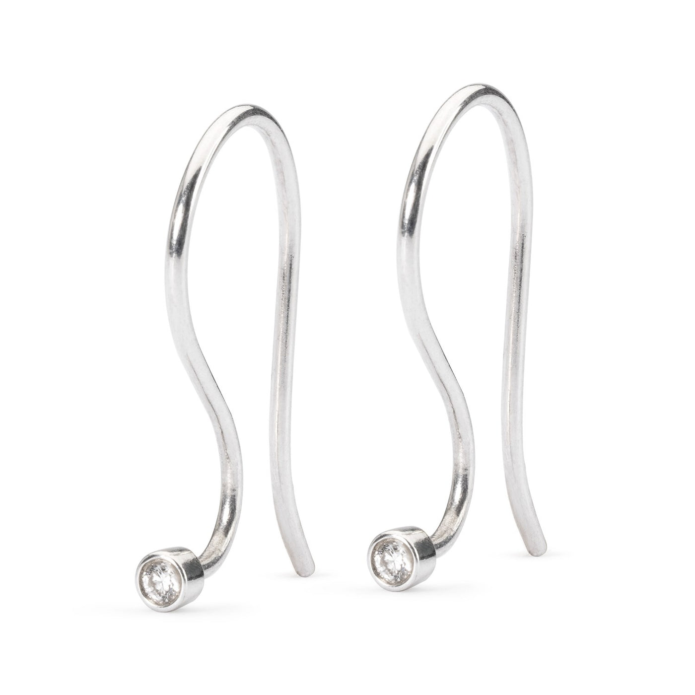 Earring Hooks, Silver/Brilliant