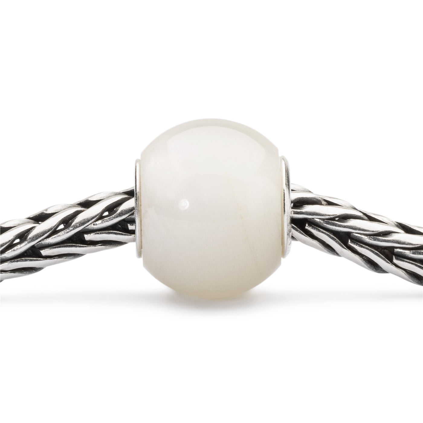 Round White Moonstone Bead